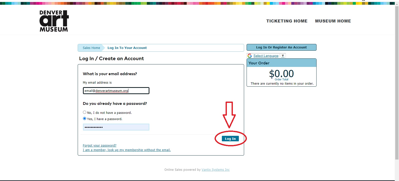 How to Log In to Museum Friends Account | Denver Art Museum